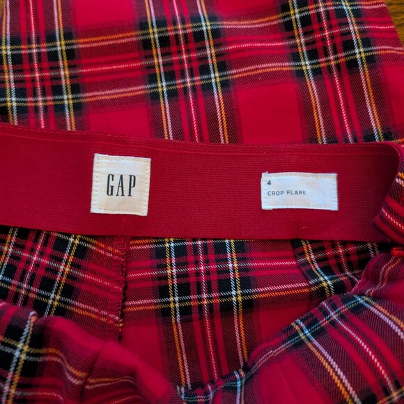 Plaid High Rise Crop Kick Pants - Picture 4 of 8